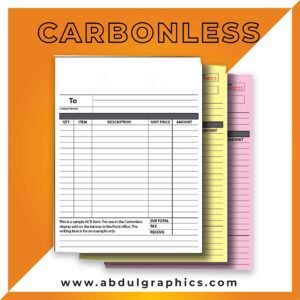 Carbon Less Bill Book